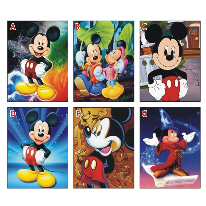 

5D DIY diamond painting full square diamond cartoon Mickey Mouse mosaic mosaic home mural gift children's room decoration DY03