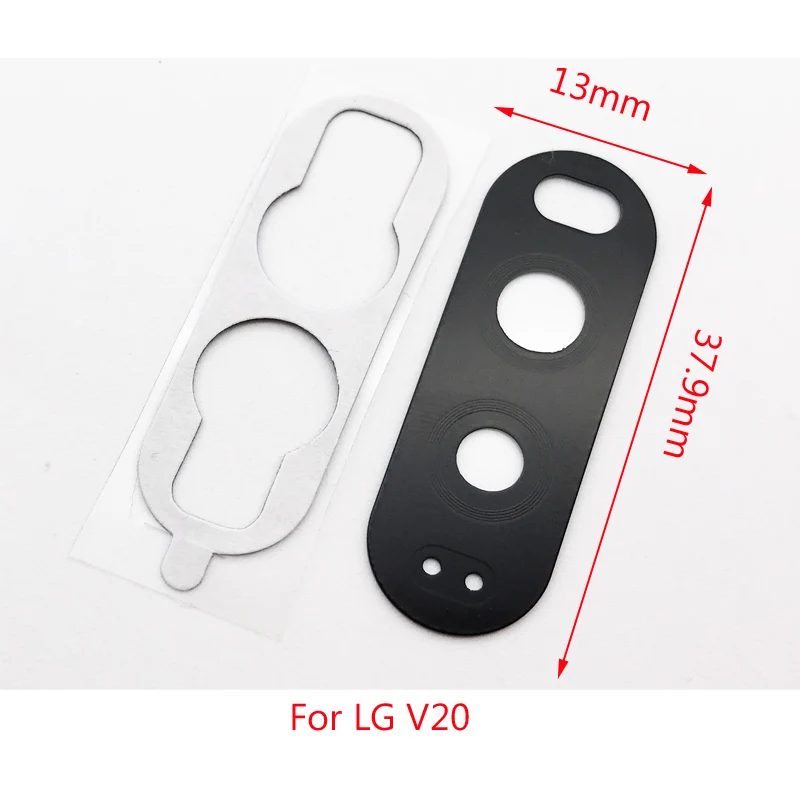 Протестированный для LG V20 задний объектив задней камеры с клеем, стикер Стекло материал черные и белые