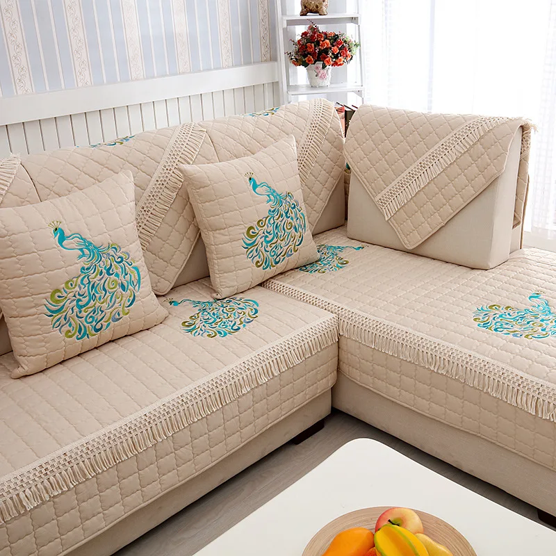 Hot Sale Sofa Covers Slip resistant Sofa Towel Sofa Slipcover Peacock