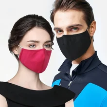1 шт. хлопковая маска для губ Анти-пыль ткань маска респиратор с фильтром ткань Анти Пыль черная маска