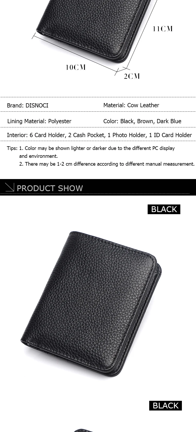 Fashion New Men's Wallet Genuine Leather Men Purse Small Wallet Short Men Card Holer Wallet Cowhide Soft Money Bag For Male