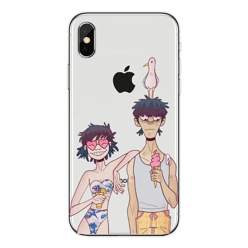 Gorillaz silicone Soft TPU phone case For iPhone5s SE 6 6s plus 7 7plus 8 8plus X XS XR XS Max Cartoon Gorillaz Boat Best Cases - Цвет: TPU