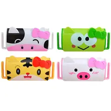 5 отверстий мультяшный домашний держатель для зубных щеток для ванной комнаты, настенный держатель с крышкой