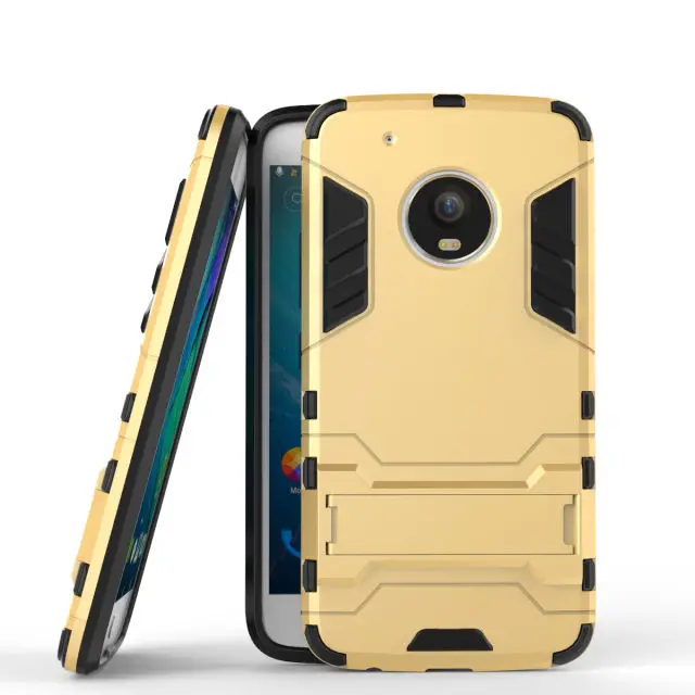Механические Стиль Чехлы для мото G5 плюс роскошный 2 in1 PC чехол Motorola Moto мобильный