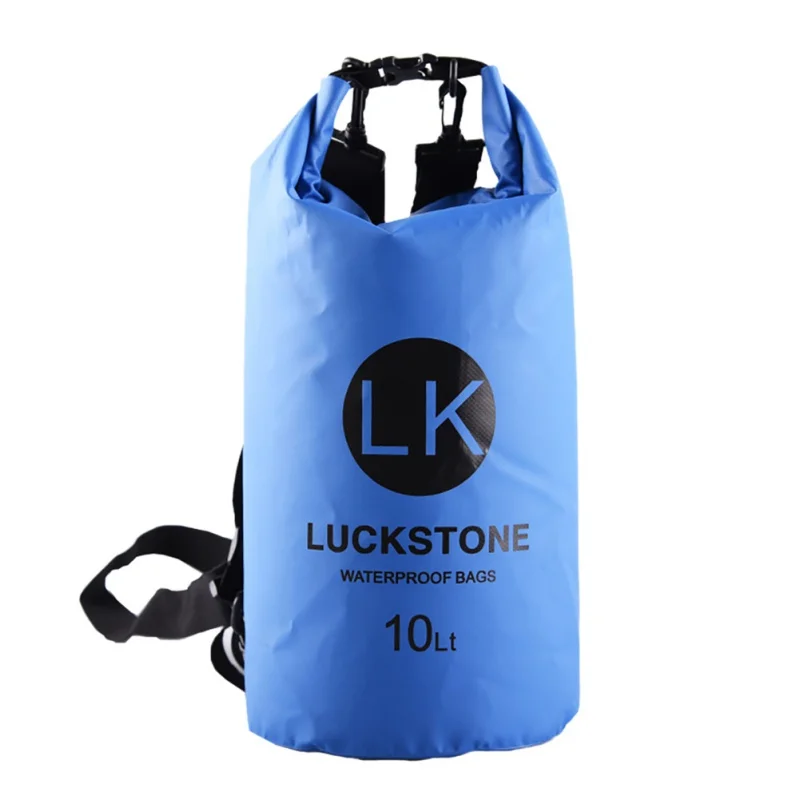 Blue 10L Лидер продаж! ПВХ водонепроницаемые сухой мешок для хранения плечи Рафтинг Спорт каякинга каноэ плавательным сумка комплекты 5L 10L 20L - Цвет: Blue 10L