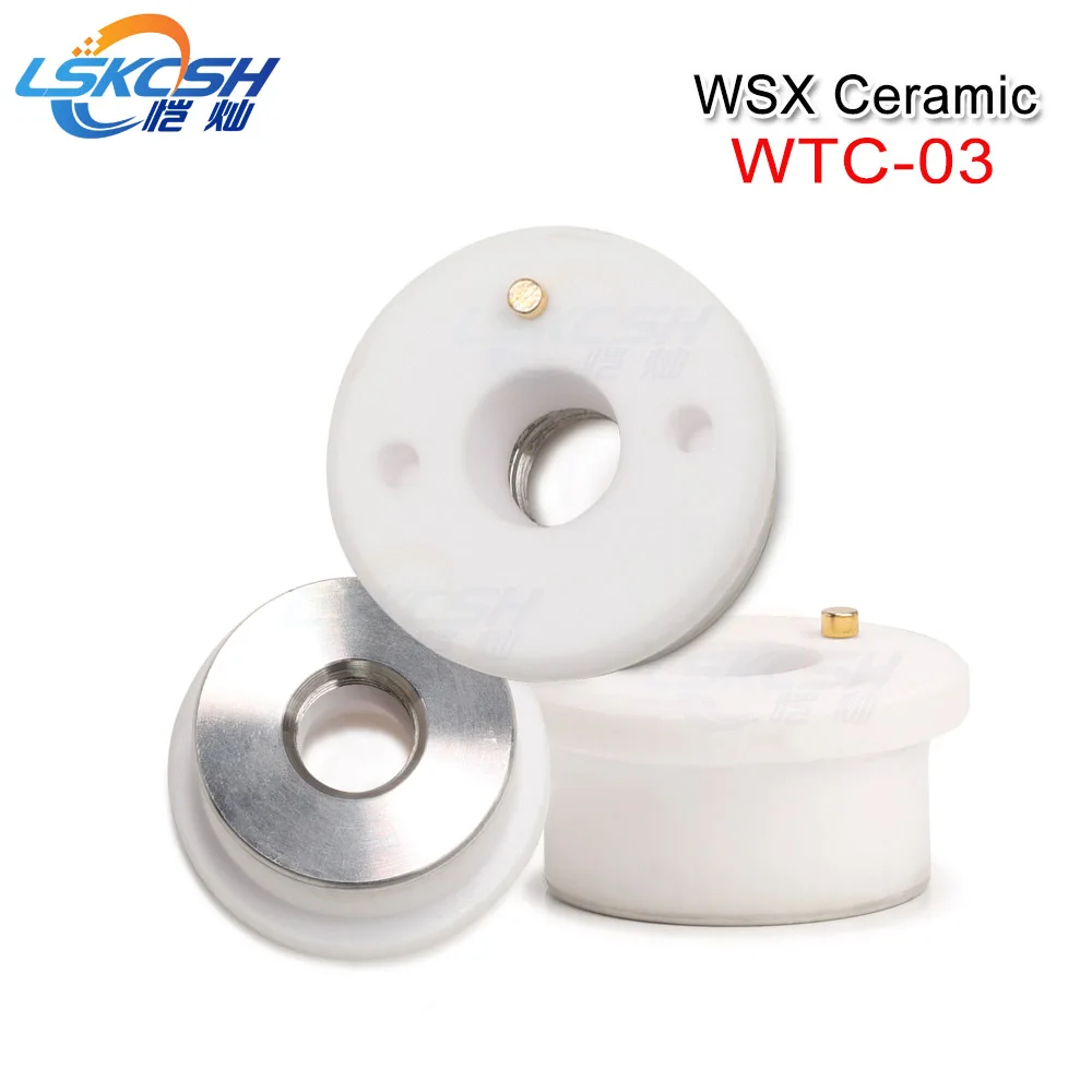 

LSKCSH 10pcs/lot WSX Fiber laser ceramic ring/nozzle Holder WTC-03 for For WSX Fiber laser cutting head consumables OEM Support
