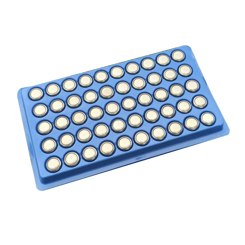 

Hot Sale 50Pcs LR44 357A A76 303 AG13 SR44SW SP76 L1154 RW82 RW42 1.5V Battery LR44 Alkaline Button Cell Battery