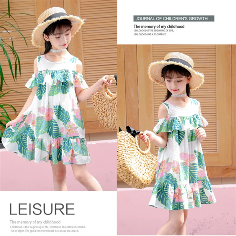

Children's clothing summer 2019 new girls dress sleeveless girls fashion children's