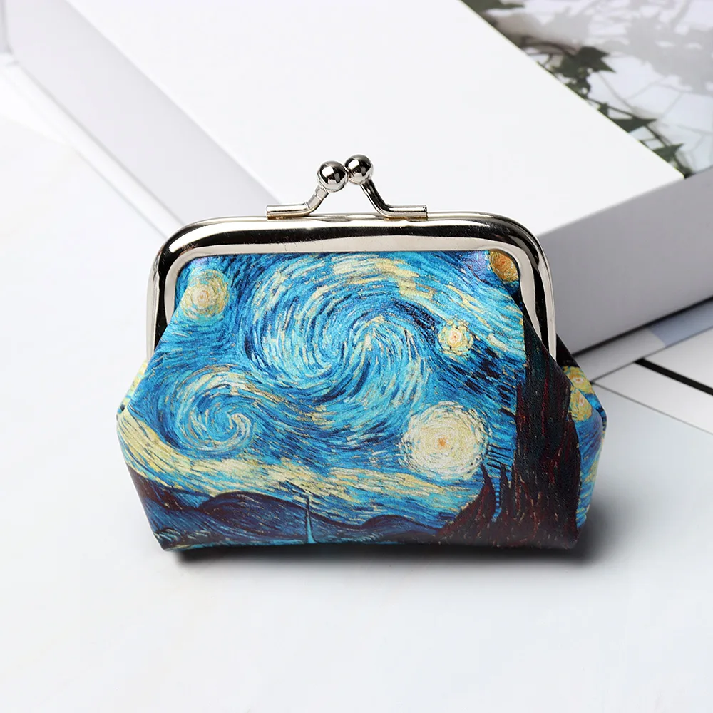 

7 Styles Fashion Small Wallet Women Mini Printing Coin Purses Hasp Cash Card Handbags Clutch Money Change Bag