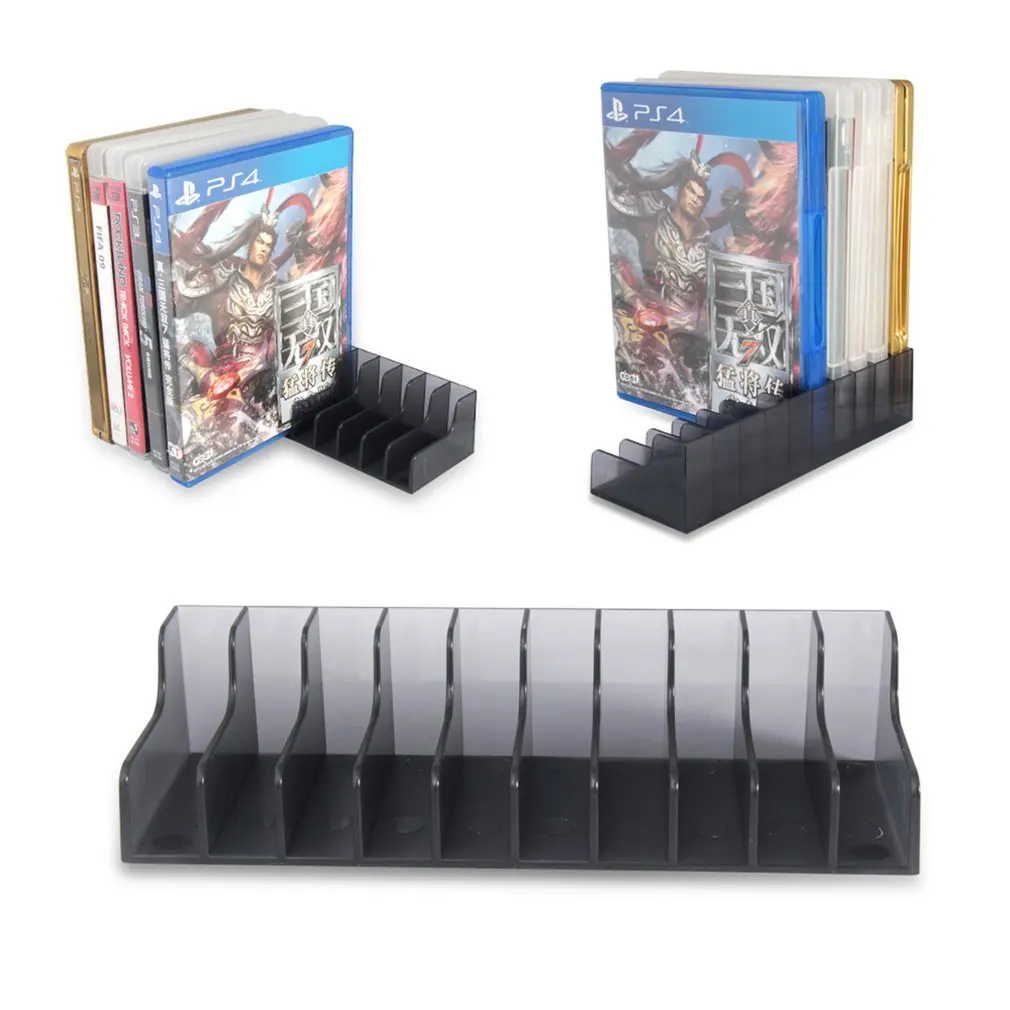 

For Sony Playstation 4 PS4 PS 4 Game Card Box Storage Stand Holder For 20pcs CD Disks or Card Holders Support