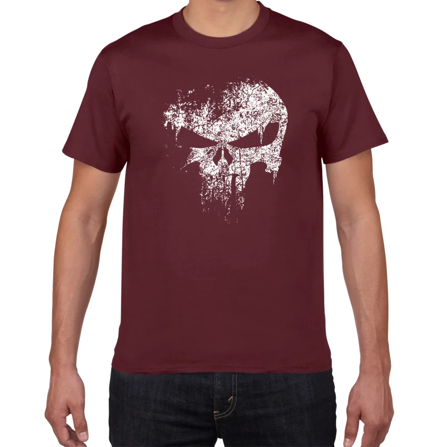 2019 new casual men tops the Punisher printed t shirt cotton short sleeve o-neck tee shirt homme skull men clothing camiseta 2019 new casual men tops the Punisher printed t shirt cotton short sleeve o-neck tee shirt homme skull men clothing camiseta