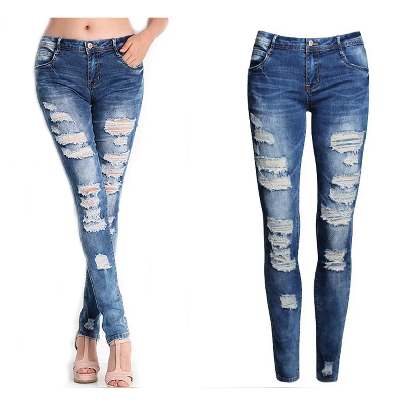 

New Sexy Women Denim soft and comfortable Skinny Pants High Waist Stretch Jeans L50/0130