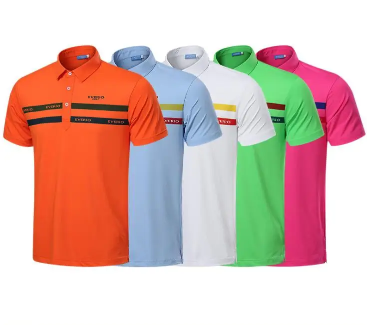 PGM Men Golf T Shirts Quick Dry Breathable Sportswear summer Men Short Sleeved Golf Polo Shirts Quick Dry Golf Sportswear Shirts