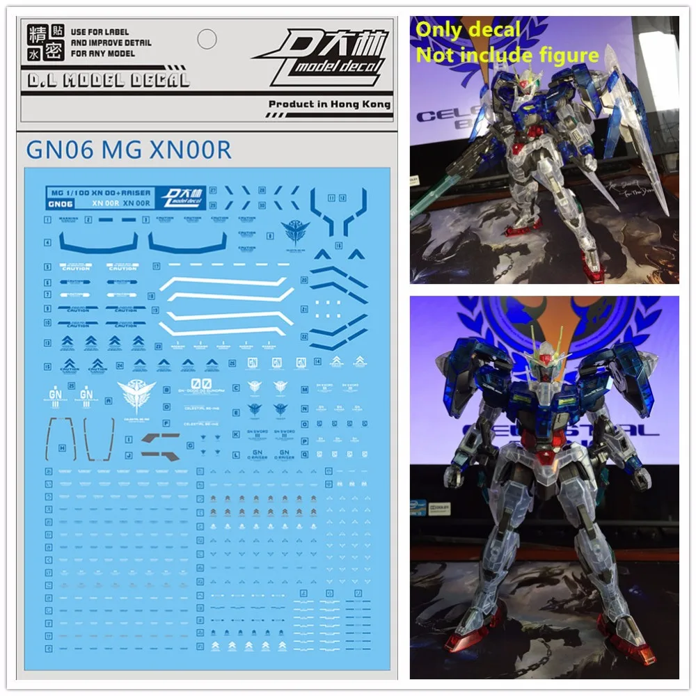 

D.L high quality Decal water paste GN06 For Bandai MG 1/100 XN 00R PB Limited Ver Gundam DL089