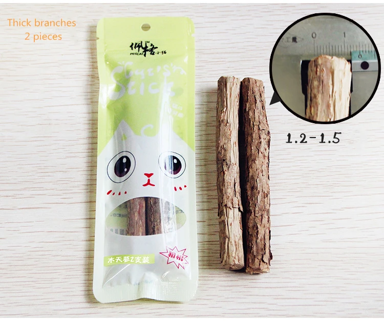 2/5pcs Natural Catnip Pet Cat Molar Toothpaste Stick Matatabi Actinidia Fruit Silvervine Cat Snacks Sticks Pet Cleaning 