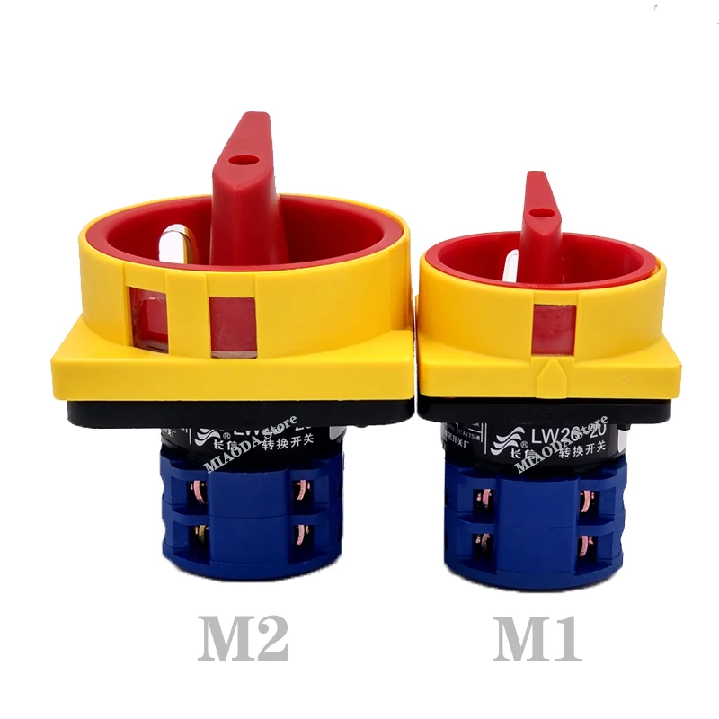 

690V 20A Padlock Rotary Cam Switch OFF-ON 2 position 4 Poles 8 terminals main switch, emergency stop