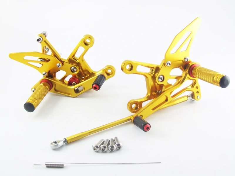 ЧПУ регулируемый задний комплект Rearsets для KAWASAKI ZX10R 2011 2012 2013 подставка для ног