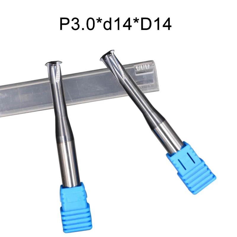 

1pc P3.0*d14*D14 carbide alloy Single tooth thread milling cutter cnc threading end mills cutting tool for metric ISO thread