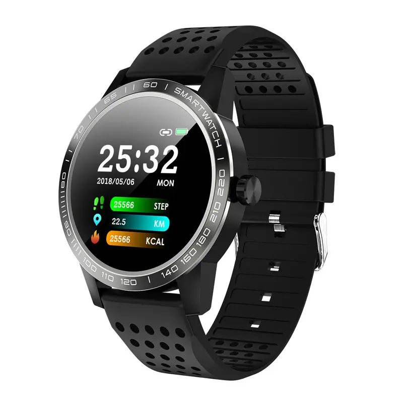 Черный Шагомер для активного отдыха Спорт Smartband Bluetooth Смарт браслет для мужчин и женщин мода здоровье трекер монитор сердечного ритма умный Браслет - Цвет: Черный