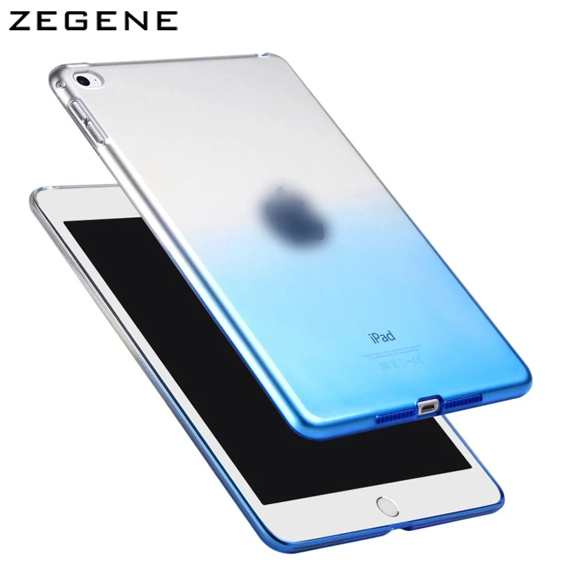 

For Apple ipad mini 1/2/3 case gradient color protective case silicon soft TPU Shell Cover