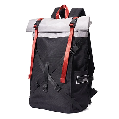 Элегантный дизайн, рюкзак для ноутбука, мужские дорожные сумки, рюкзак для студентов, водонепроницаемый, полиэстер, черный, Компьютерные рюкзаки, корейский стиль - Цвет: 70068