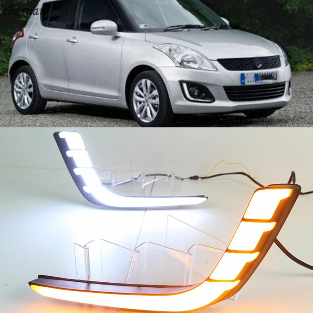 CSCSNL 1 комплект для Suzuki Swift 2014 2015 2016 светодиодный ные дневные ходовые огни ABS