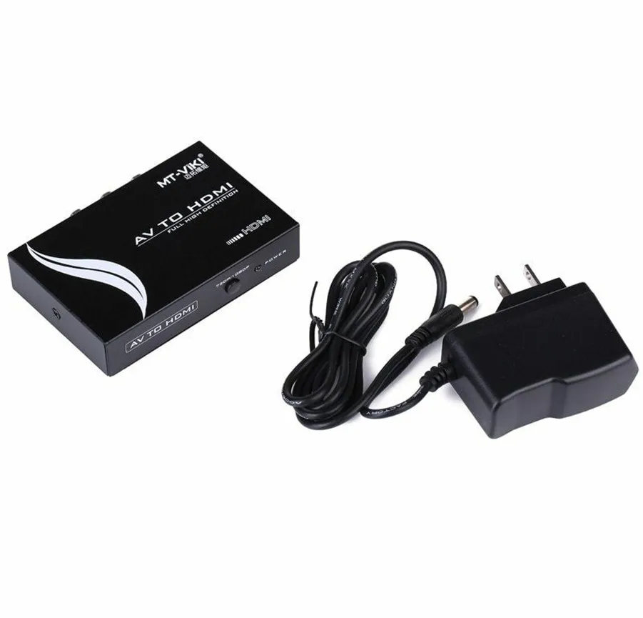 Горячий MT-VIKI AV к HDMI преобразователь rca компонент аналоговые аудио и видео к HDMI адаптер FHD 720 P 1080 P опционально MT-AH312