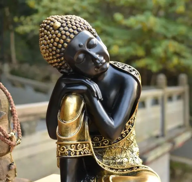 タイ仏像、東南アジアスタイル、禅ギフト、飾り、仏figrue、置物、芸術