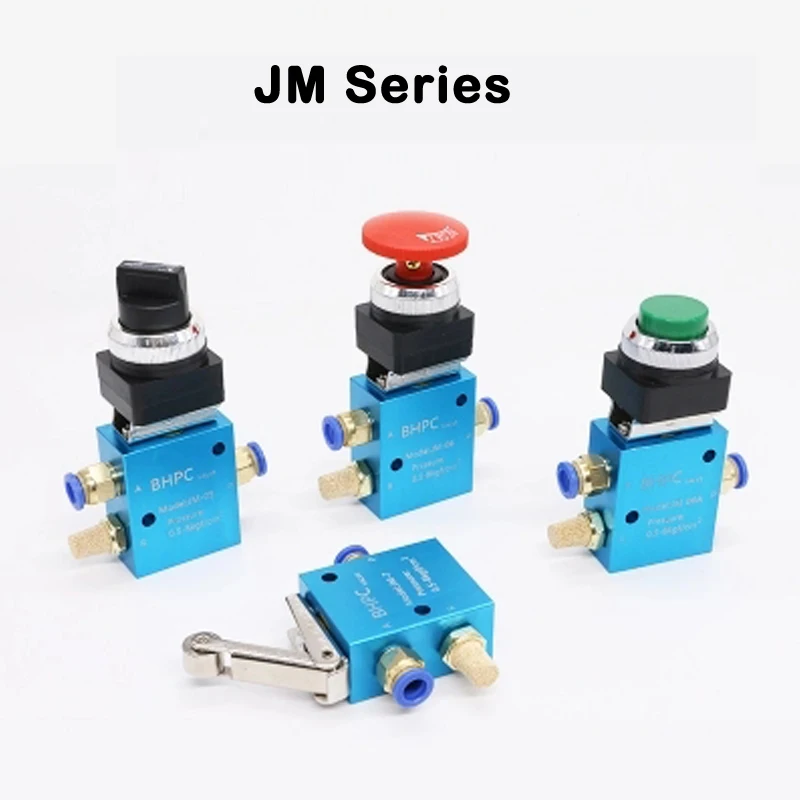

1/4" JM Series 2Position 3 Way Pneumatic Mechanical Valve JM-05 JM-06 JM-06A JM-07 Air Hand Manual Control Valve JM322
