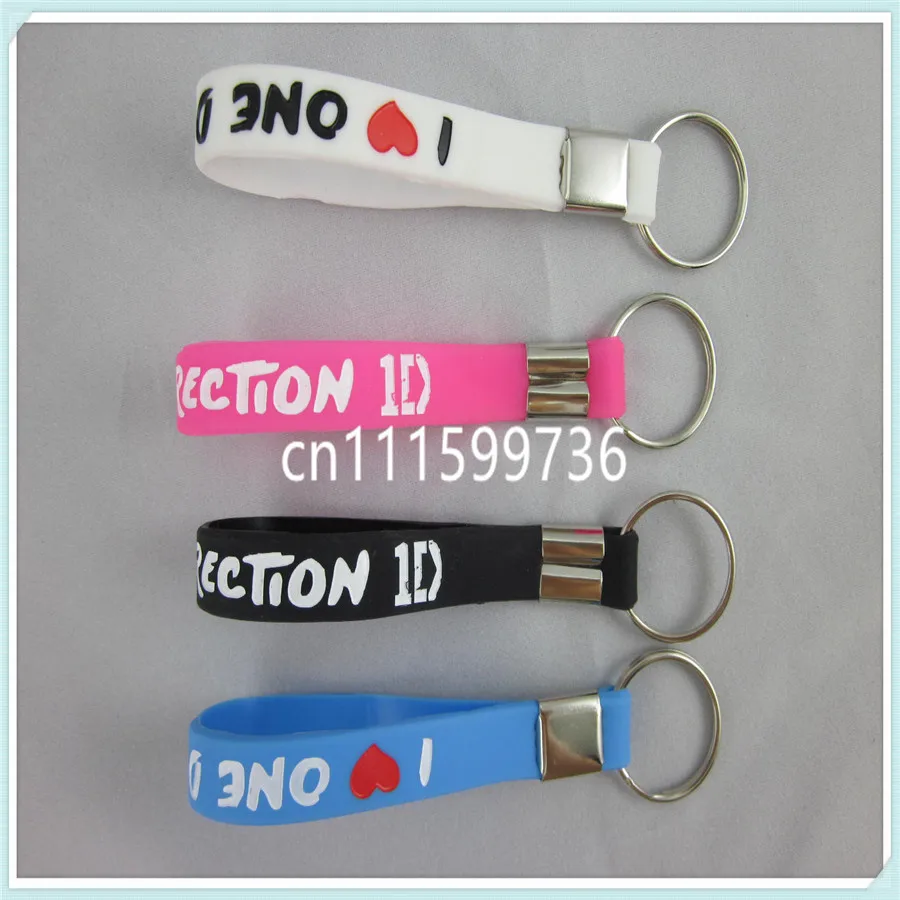 Wholesale Custom Design Silicone Keychain for Company Advertising Gift