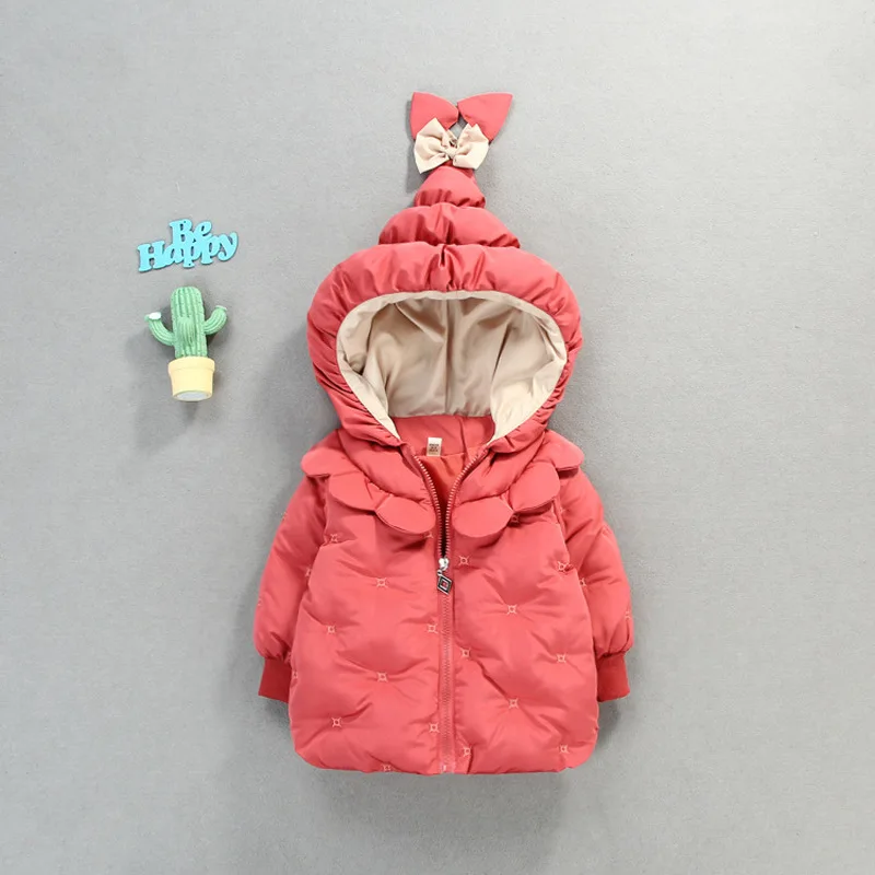 

2018 Sale Child In The Fall And Winter Of Han Edition Falbala 0 To 3 Years Old Baby Girl Brim Joker Small Cotton-padded Jacket