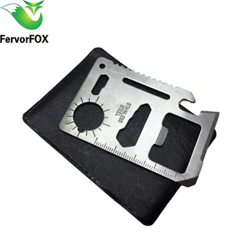 

1Pcs New Multi Tools 11 in 1 Multifunction Outdoor Hunting Survival Camping Pocket Military Credit Card Knife