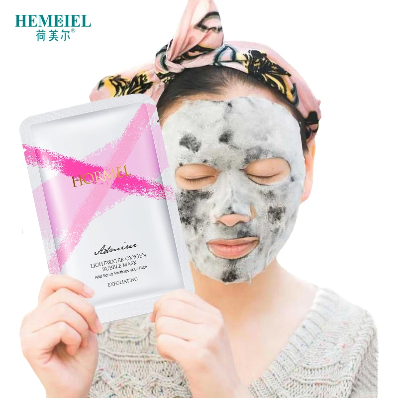 

HEMEIEL Oxygen Bubble Mask for Face Unisex Detox Clean Sheet Mask Skin Care Oil Control Whitening Facial Treatment Mask Korean