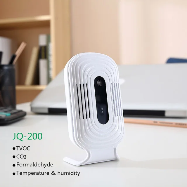 

JQ-200 Wifi Remote Control Digital Formaldehyde HCHO&TVOC&CO2 Detector Tester Sensor Gas Analyzers Monitor Temperature&Humidity