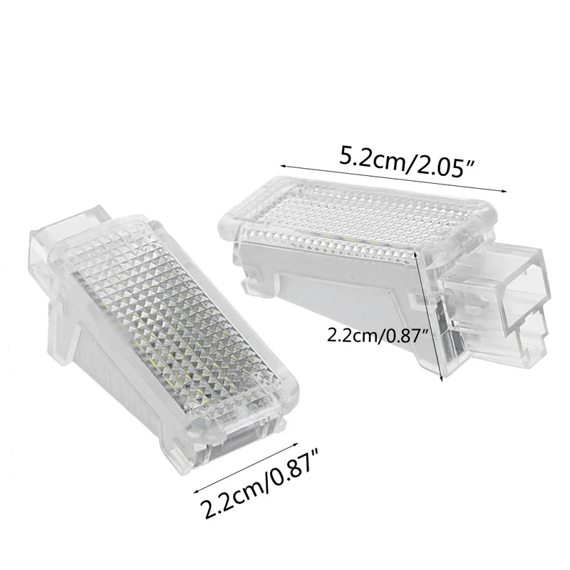 1 пара светодиодный дверной Нижняя подсветка для бардачка багажный фонарь для Audi Skoda Octavia, Fabia VW Golf 5 6 Tiguan Touareg Seat