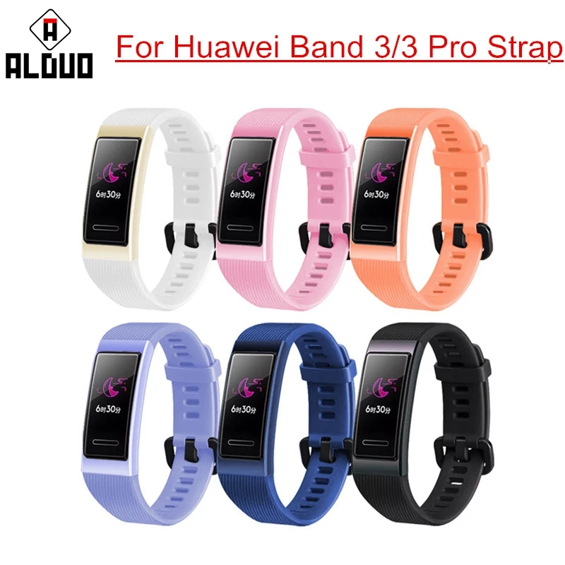 Цветной силиконовый ремешок для смарт браслета huawei Band 3/3pro цветной экран фитнес