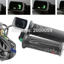 24 V 36 V 48 V Электрический поворотный рукоятка управления дроссельной заслонкой на руле захваты, фара для электровелосипеда в электрический скутер E-BIKE