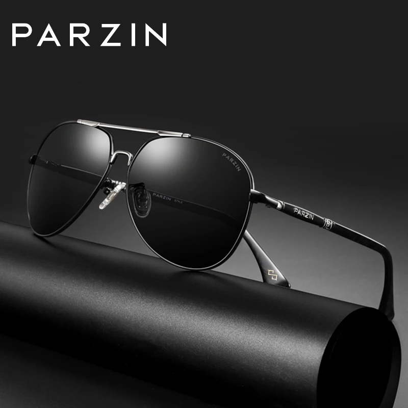 Мужчины поляризованных солнцезащитных очков PARZIN, вождение роскошный бренд дизайнер старинные Авиатор солнцезащитные очки для мужчин, Новые поступления