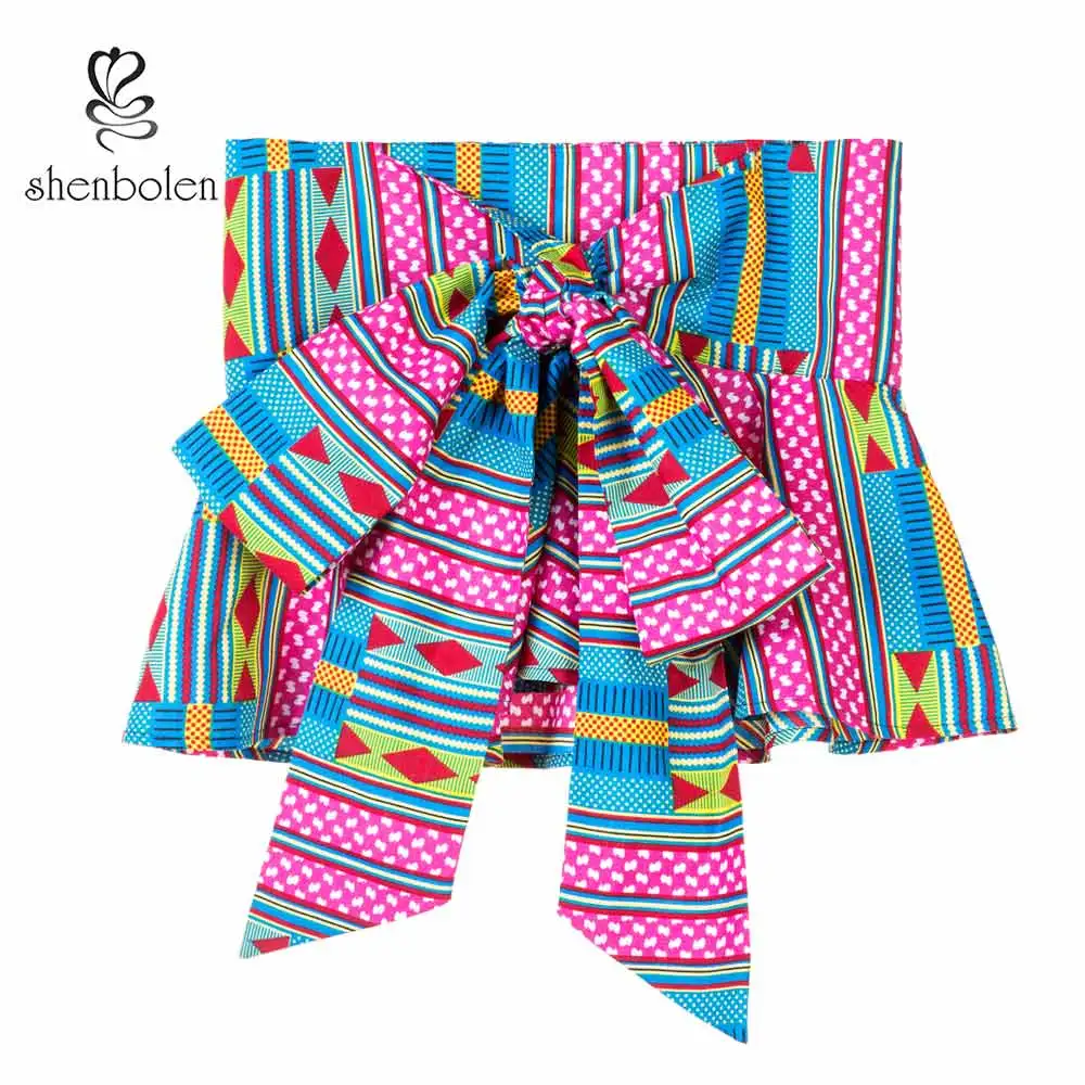 

Fashion lady african printed batik belt female individuality ankara belt women beautiful wax printing batik waistband dashiki