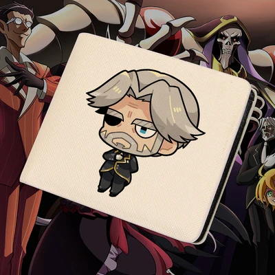 Бумажник Overlord короткий стиль albedo ПУ кожа мультфильм аниме студентов Держатели