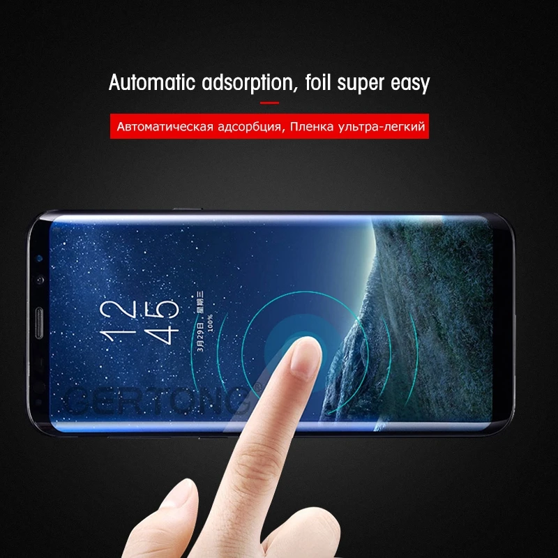 GerTong для samsung Galaxy S9 S8 Plus Note 8 S7 Edge Plus 9H 3D круглый изогнутый полный Чехол Закаленное стекло Защитная пленка для экрана
