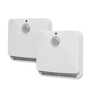 

New 2 PCS/SET Small Size Indoor Sensor Brite Motion Activated LED Lights White Activated Wall Light Night Light Induction Lamp