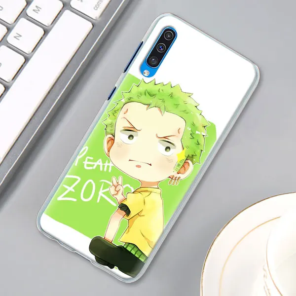 One Piece Roronoa Zoro Case Cover for Samsung Galaxy A30 A40 A50 A70 A6 A8 Plus A7 A9 M30 Phone Case Coque - Цвет: 13