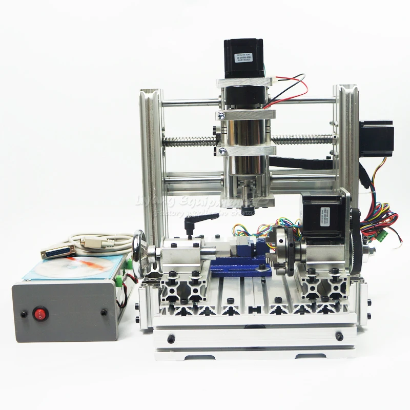 

cnc machine Mini Engraving machine DIY 2520 4axis cnc wood router for wood, pcb, plastic
