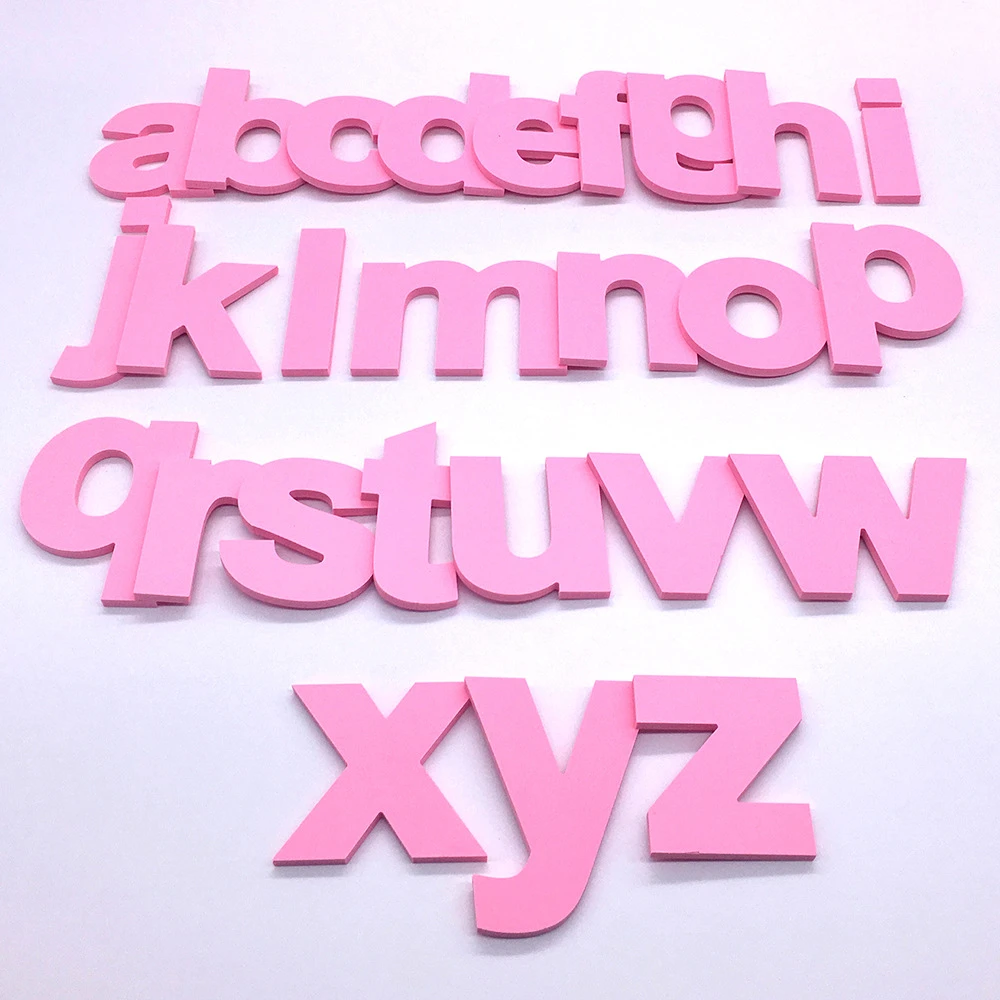 pink wall letters