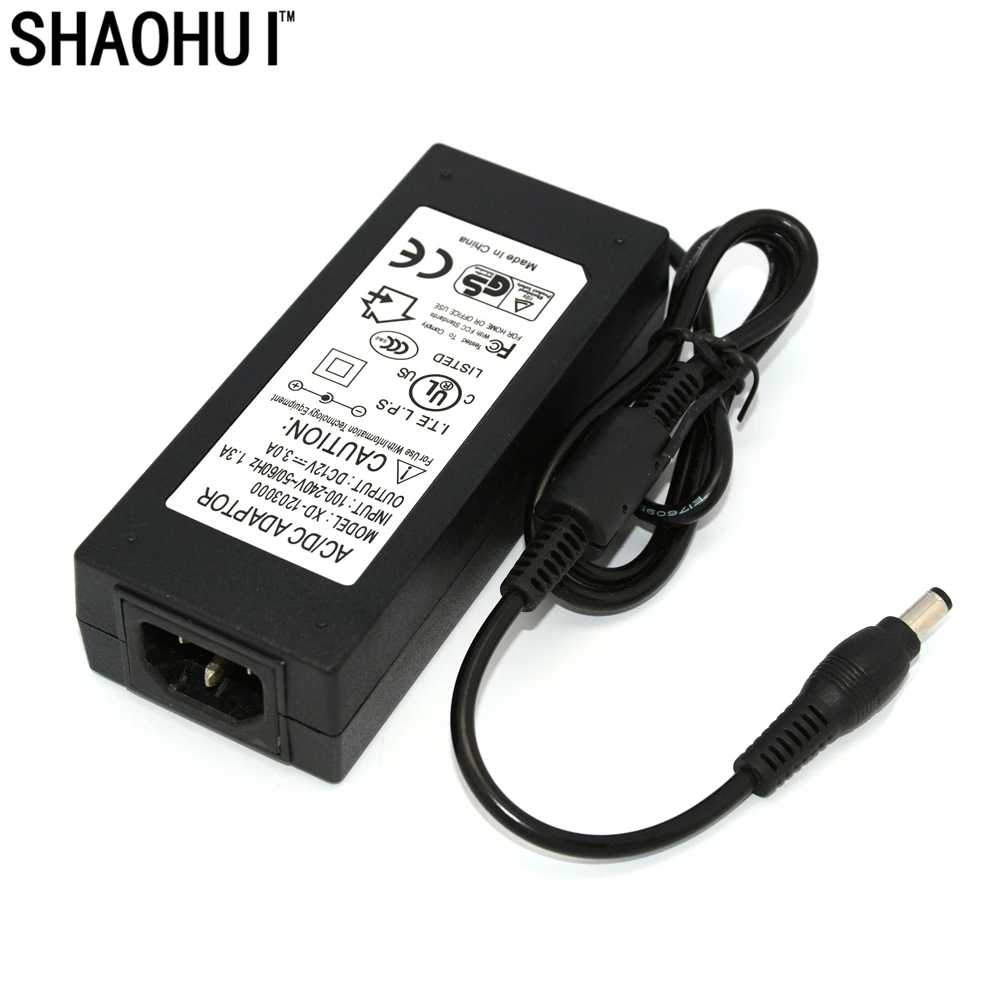 

High Quality Universally Used AC Converter Adapter For DC 12V 3.0A LED Power Supply Charger for 5050 3528 SMD Light LCD CCTV
