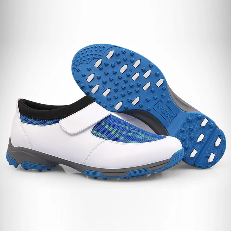 

PGM Men Golf Shoes Breathable Athletic Sneaker Plus Size 39-46 Mesh Sport Shoes PU Waterproof Professional Golf Shoes For Men