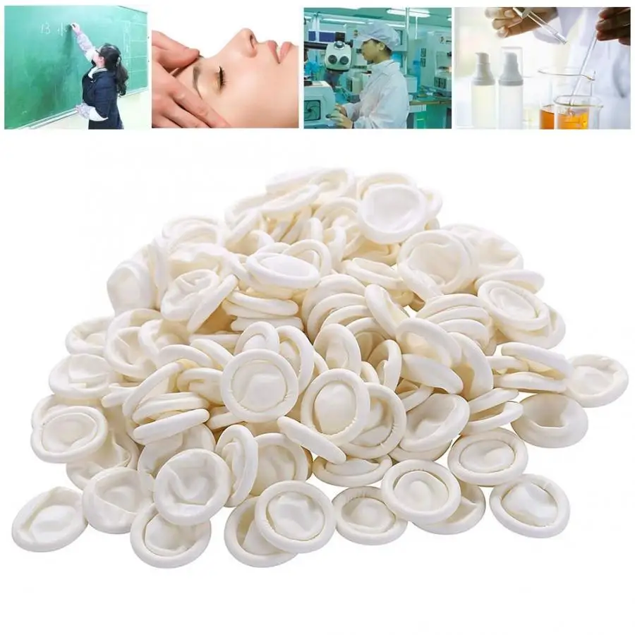 

Rubber Disposable Latex Finger Cot Stall Anti Static Protective Fingerstall Latex Finger