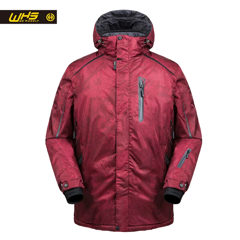 

WHS men Outdoor Ski sports Jackets windproof warm Coat snow jacket big size Slim clothes male Warm Jacket great color