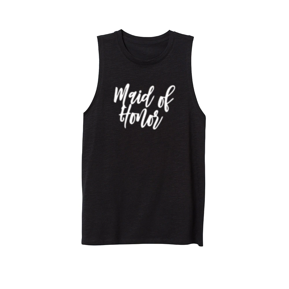 Camisetas sin mangas musculosas informales para mujer, Maid of entrenamiento|Camisetas mangas| AliExpress